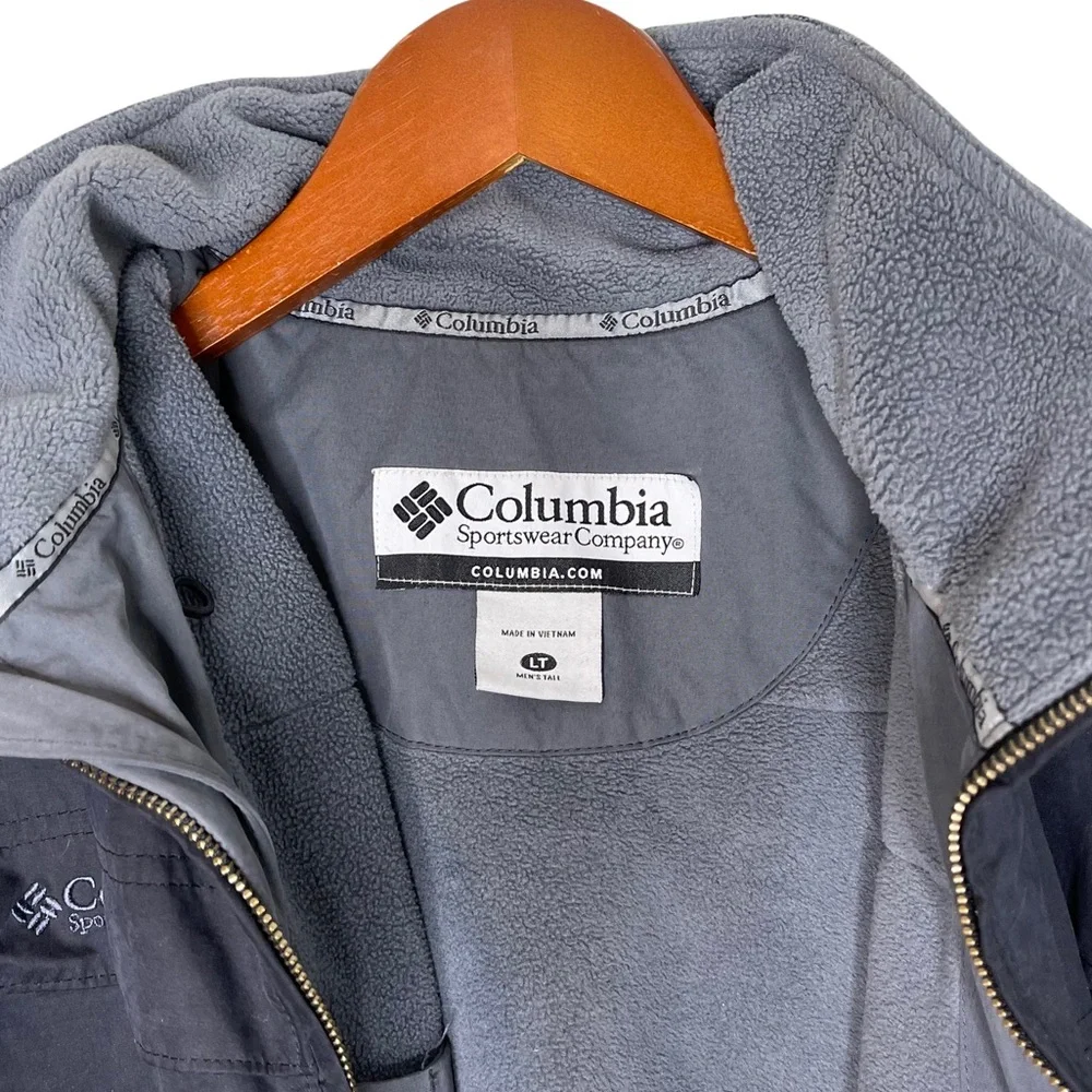 COLUMBIA Water Wind Resistant Mock Neck Fleece Lined  Insulated Jacket Size LT